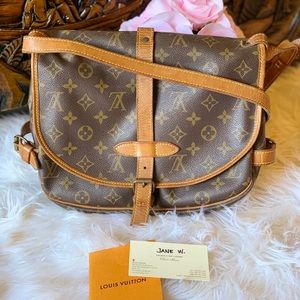 Authentic Louis Vuitton Saumur 30